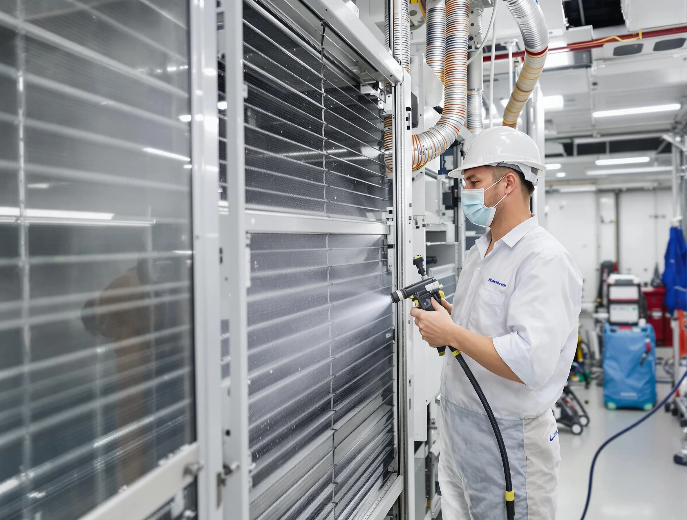 Professional AC coil cleaning by Mansfield Air Duct Cleaning in Mansfield