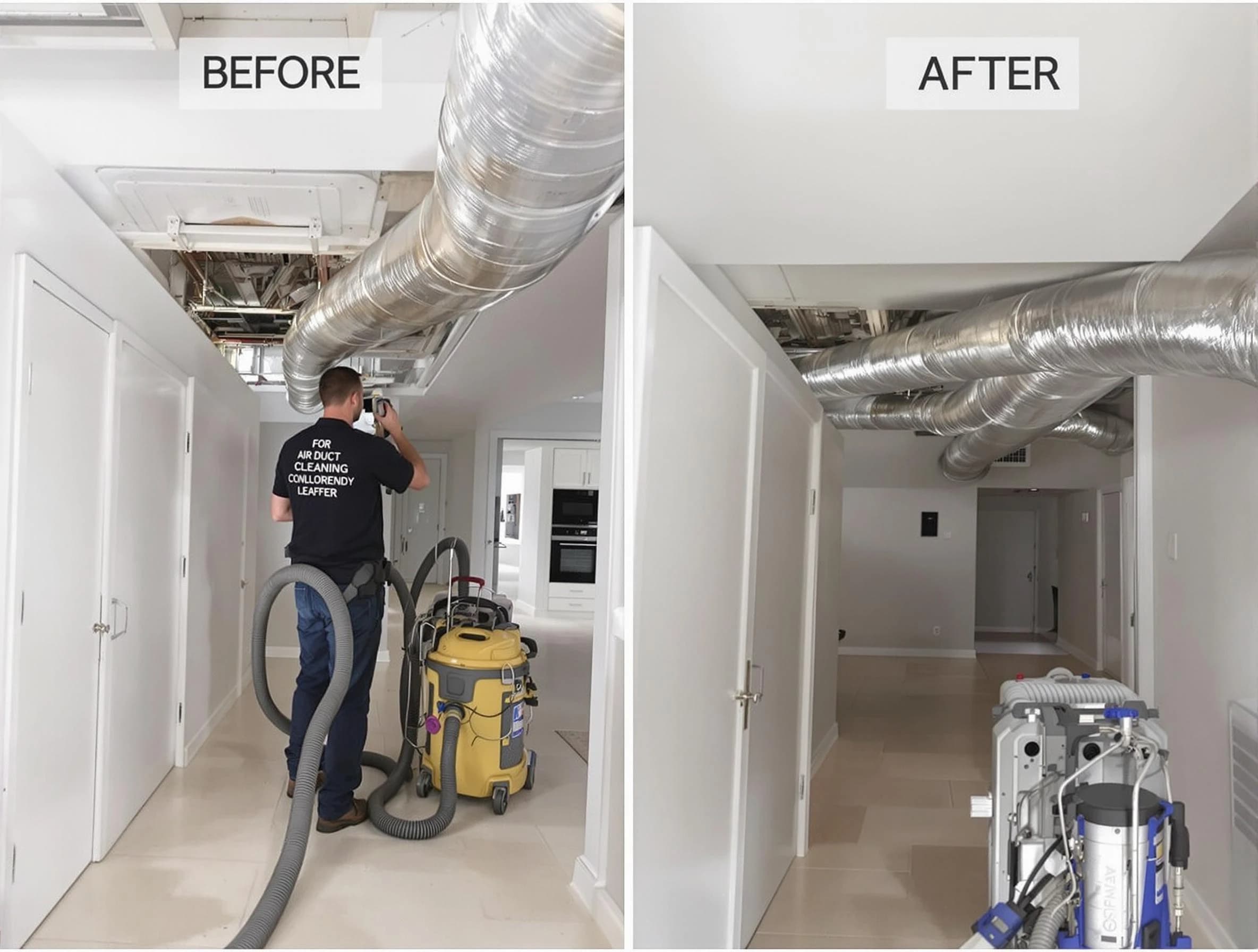 Mansfield Air Duct Cleaning professional performing thorough air duct cleaning in Mansfield