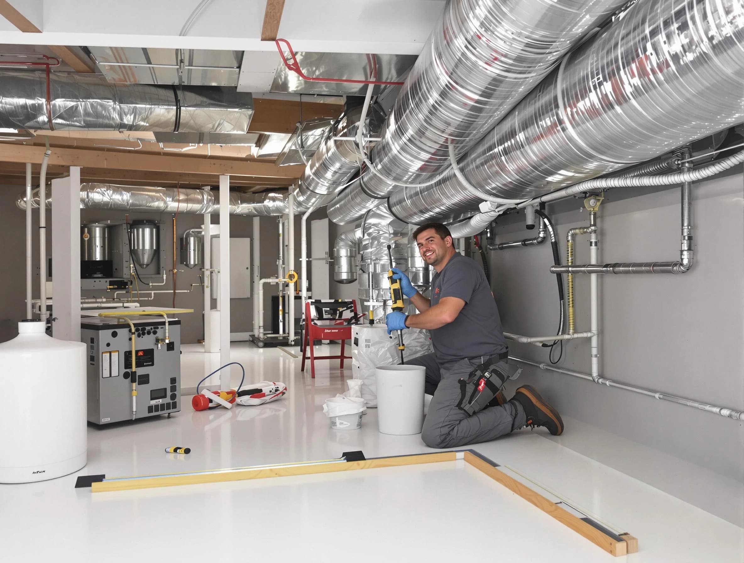 Professional duct sealing service by Mansfield Air Duct Cleaning in Mansfield