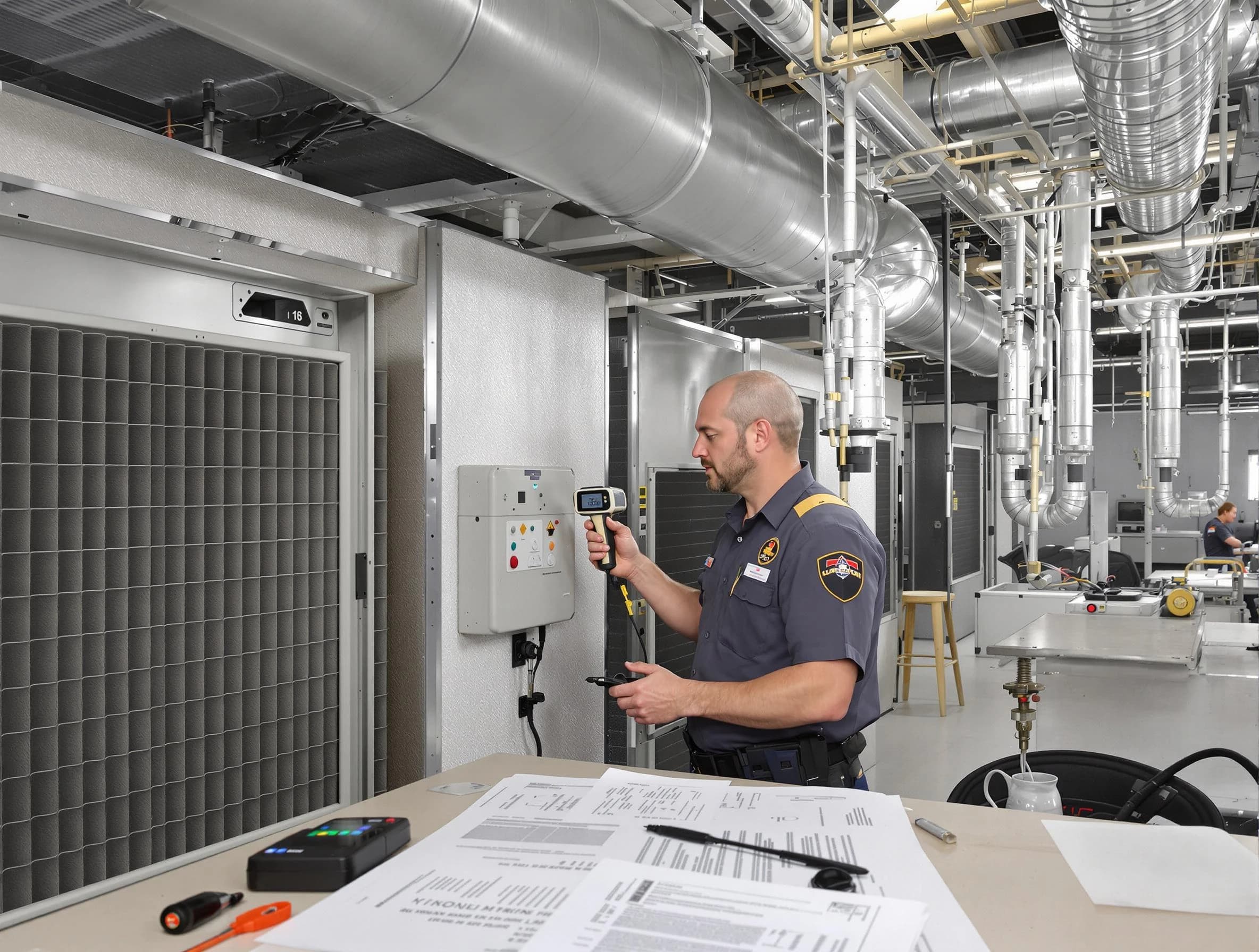 Professional filter system inspection by Mansfield Air Duct Cleaning in Mansfield