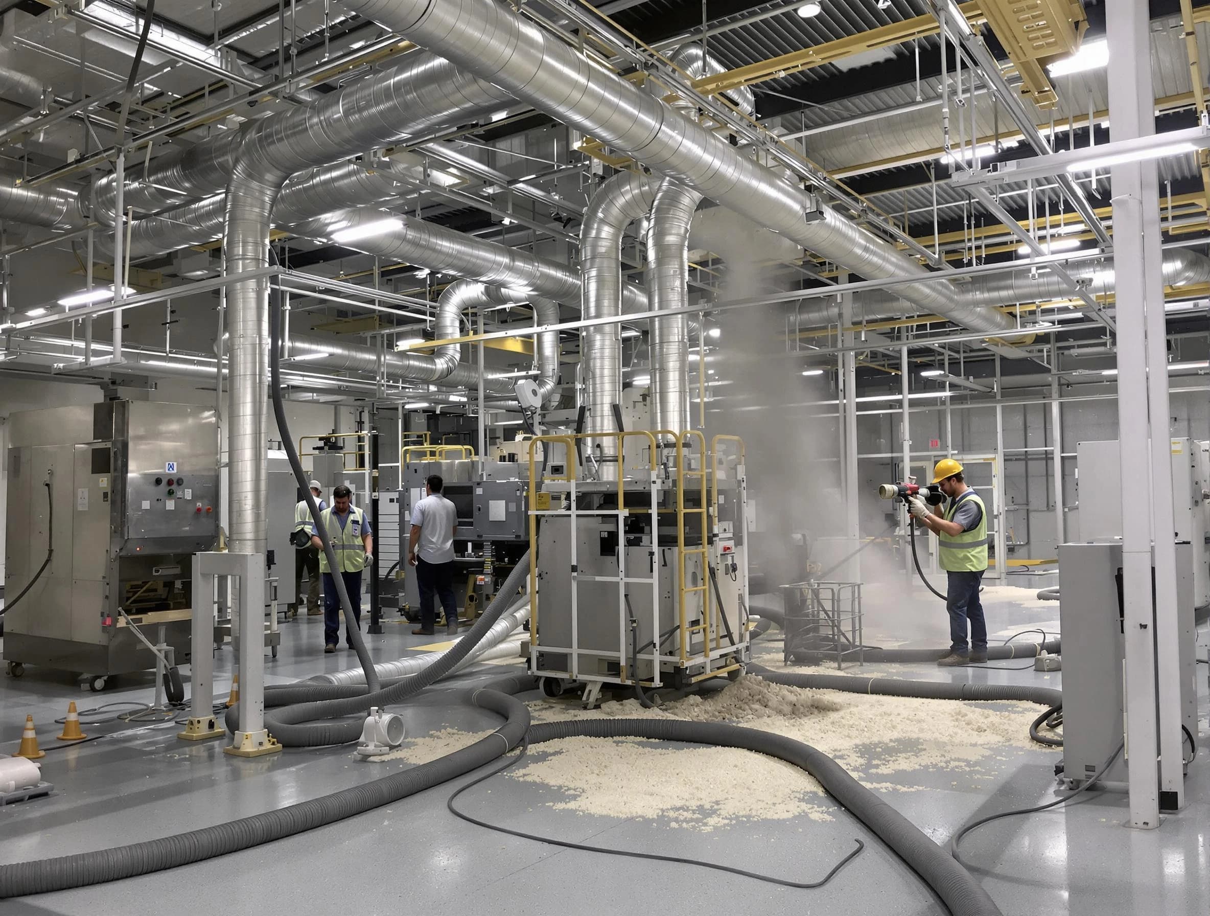 Heavy-duty industrial duct cleaning by Mansfield Air Duct Cleaning in Mansfield