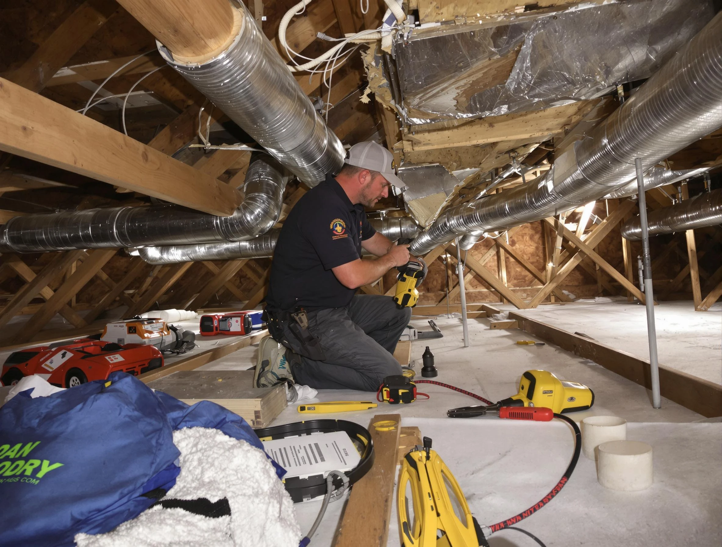 Professional air duct repair by Mansfield Air Duct Cleaning in Mansfield
